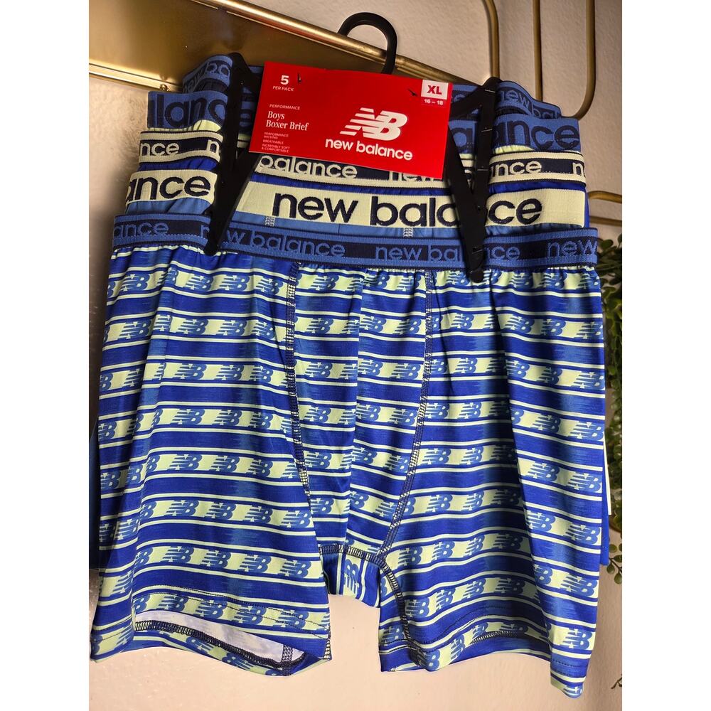 New Balance Boys Boxer Brief, 5 pack, size‎ 16-18